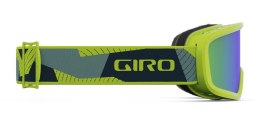 Gogle zimowe juniorskie GIRO CHICO 2.0 ANO LIME GEO CAMO (Szyba lustrzana kolorowa LODEN GREEN) (NEW 2023/2024)