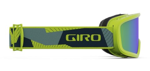 Gogle zimowe juniorskie GIRO CHICO 2.0 ANO LIME GEO CAMO (Szyba lustrzana kolorowa LODEN GREEN) (NEW 2023/2024)