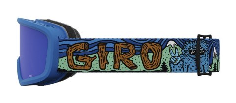 Gogle zimowe juniorskie GIRO CHICO 2.0 BLUE SHREDDY YETI (Szyba lustrzana kolorowa GREY COBALT 8-18% S3) (NEW 2023/2024)