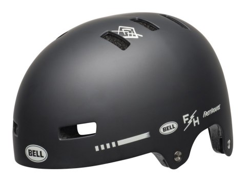 Kask bmx BELL LOCAL matte black white fasthouse roz. L (59-61.5 cm) (NEW 2025)