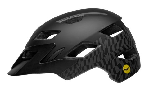 Kask dziecięcy BELL SIDETRACK wavy checks matte black roz. Uniwersalny (47-54 cm) (NEW 2025)