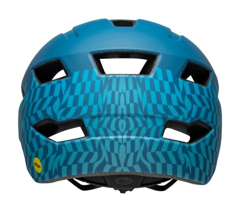 Kask dziecięcy BELL SIDETRACK wavy checks matte blue roz. Uniwersalny (47-54 cm) (NEW 2025)