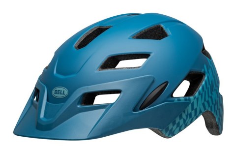 Kask juniorski BELL SIDETRACK MIPS wavy checks matte blue roz. Uniwersalny (50-57 cm) (NEW 2025)
