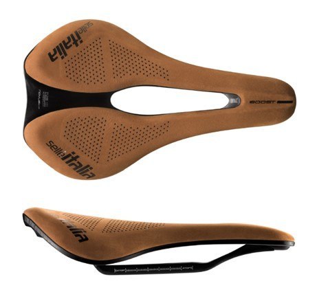 Siodło SELLE ITALIA NOVUS BOOST EVO KIT CARBONIO SUPERFLOW L (id match L3), Nubuk Line Limited Edition,165g (NEW)