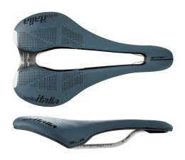 Siodło SELLE ITALIA SLR BOOST GRAVEL TI316 SUPERFLOW L (id match - L3), 209g, Niebieskie (NEW)