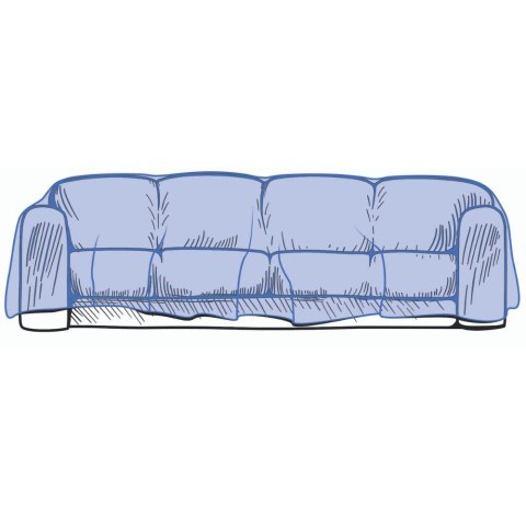 Folia ochronna 3-osobowa kanapa 304,8 x 137,2cm GRUBA 50 mikronów