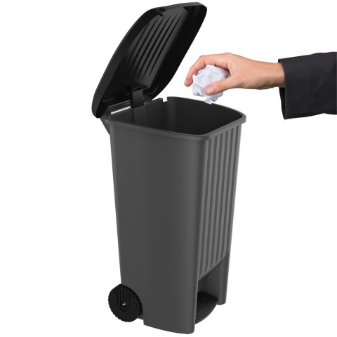 Kosz z pedałem 100L czarny