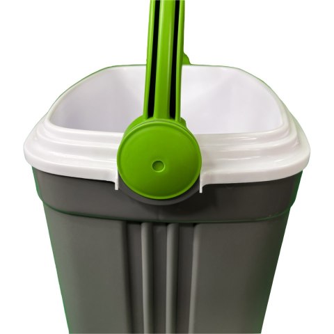 Lodówka turystyczna 20L KAMAI ICEBERG na wkłady mrożące, ciemno-szara z zieloną rączką