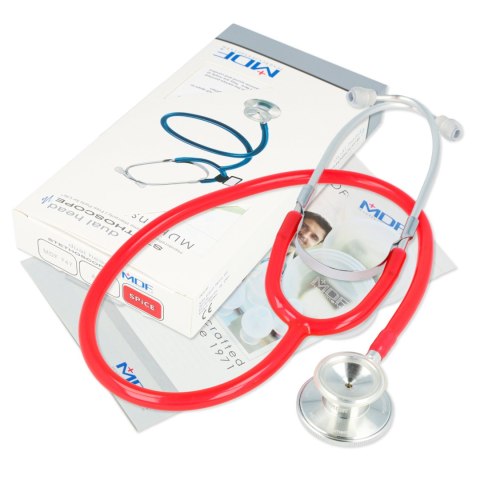 MDF 747 DUAL HEAD SPICE Stetoskop internistyczny z głowicą aluminiowo-mosiężną