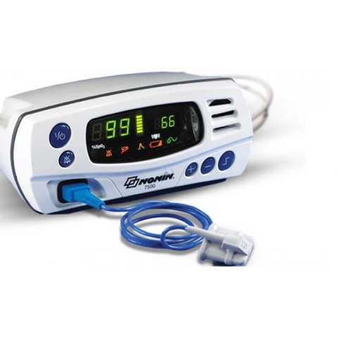 NONIN 7500FO Pulsoksymetr, światłowodowy, do MRI, z pamięcią i alarmem