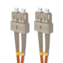 Patchcord światłowodowy SC/UPC - SC/UPC | Multimode | 50/125 | OM2 | Duplex | 2m
