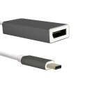 Qoltec Adapter przejściówka USB-C 3.1 | DisplayPort | 4K | MHL | Aluminiowy