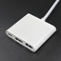Qoltec Hub Adapter USB-C 3.1 3w1 | USB 3.0 | HDMI 4K | USB-C 3.1 PD 100W