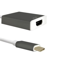 Qoltec Adapter przejściówka USB-C 3.1 | HDMI | 4K | MHL | Aluminiowy