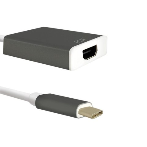 Qoltec Adapter przejściówka USB-C 3.1 | HDMI | 4K | MHL | Aluminiowy