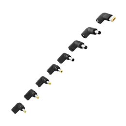 Qoltec Uniwersalny zasilacz do laptopa 65W | Automatyczny | MultiPlug | 9 wtyczek | +kabel zasilający