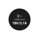 Qoltec Zasilacz do laptopa Asus 40W | 19V | 2.1A | 2.5*0.7 | +kabel zasilający