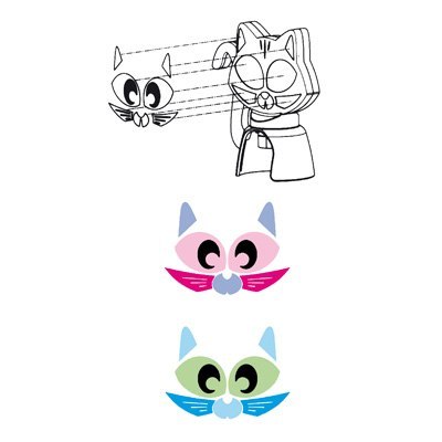 FLAEM MR CAT Zestaw do nebulizacji dla dzieci, przyjazny nebulizator z maską