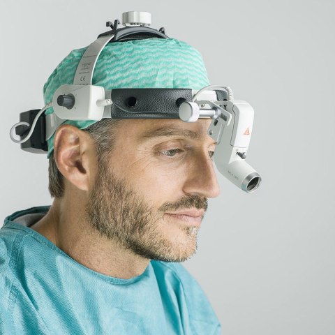 HEINE ML4 LED 08.31.416 Lampa czołowa, zestaw z akumulatorem mPack i transformatorem