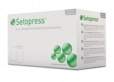MÖLNLYCKE SETOPRESS 10 cm x 3,5 m Bandaż kompresyjny, stopniowany ucisk