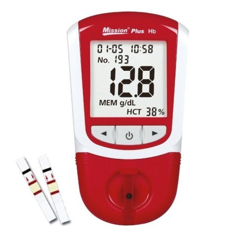 MISSION PLUS HB Analizator hemoglobiny i hematokrytu, wynik w 15 s