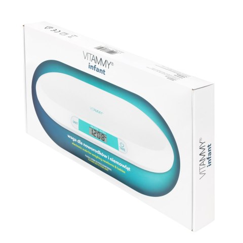 VITAMMY INFANT Elektroniczna Waga noworodkowo-niemowlęca, duży wyświetlacz LCD
