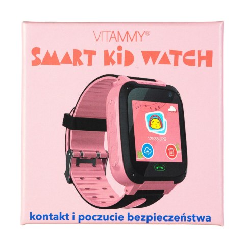 VITAMMY SMART KID WATCH RÓŻOWY Smartwatch dla dzieci, lokalizacja i SOS