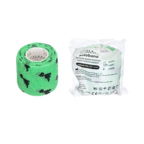 VITAMMY AUTOBAND DINOZAURY 5cm x 450cm Elastyczny bandaż kohezyjny samoprzylepny