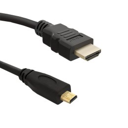 Qoltec Kabel HDMI v1.4 | Micro HDMI | High speed | 4K | 30Hz | GOLD | 3m