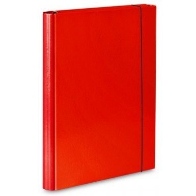 TECZKA SKRZYDŁOWA Z GUMKĄ A4 40mm CZERWONA