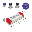 Qoltec Zasilacz impulsowy LED IP20 | 48W | 12V | 4A