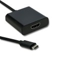 Qoltec Adapter przejściówka USB-C 3.1 | HDMI | 4K | MHL