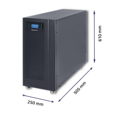 Qoltec Zasilacz awaryjny UPS On-line | Pure Sine Wave | 10kVA | 8kW | LCD | USB