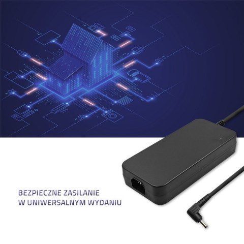 Qoltec Zasilacz do laptopa Asus 180W | 19.5V | 9.23A | 5.5*2.5 | +kabel zasilający