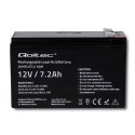 Qoltec Akumulator AGM | 12V | 7.2Ah | Bezobsługowy | Wydajny | LongLife | do UPS, security