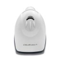 Qoltec Skaner czytnik kodów kreskowych 1D | matryca CCD | USB | Biały