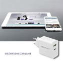 Qoltec Ładowarka sieciowa 45W | 5-20V | 2.4-3A | USB typ C PD | USB 3.0 | Biała