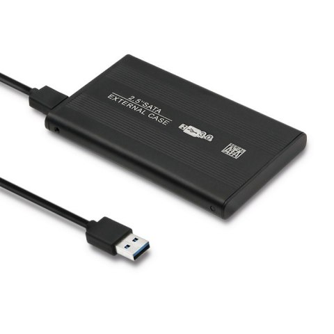 Qoltec Obudowa | kieszeń do dysków HDD SSD 2.5" SATA3 | USB 3.0 | Czarny