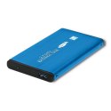 Qoltec Aluminiowa Obudowa | kieszeń do dysków HDD SSD 2.5" SATA3 | USB 3.0 | Niebieski