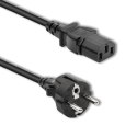 Qoltec Kabel zasilający IEC C13/SCHUKO | 3x1.00mm² | 2.5m