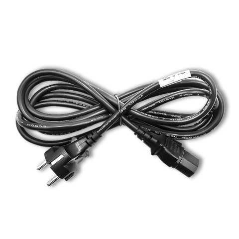 Qoltec Kabel zasilający IEC C13/SCHUKO | 3x1.00mm² | 2.5m