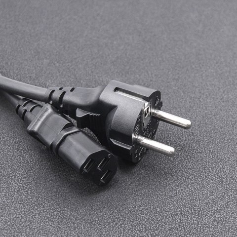 Qoltec Kabel zasilający IEC C13/SCHUKO | 3x1.00mm² | 2.5m