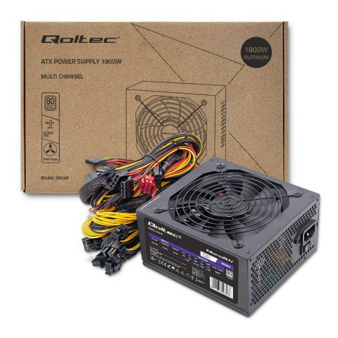 Qoltec Zasilacz ATX 1800W | 80 Plus Platinum | Data mining