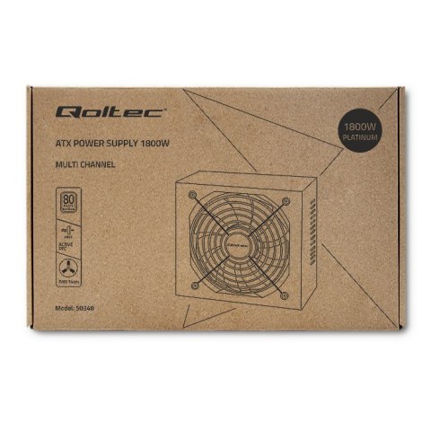Qoltec Zasilacz ATX 1800W | 80 Plus Platinum | Data mining