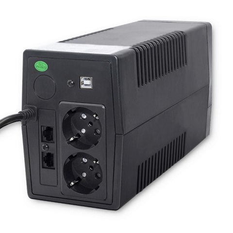 Qoltec Zasilacz awaryjny UPS Line Interactive | Monolith | 1000VA | 600W | LCD | USB | RJ45