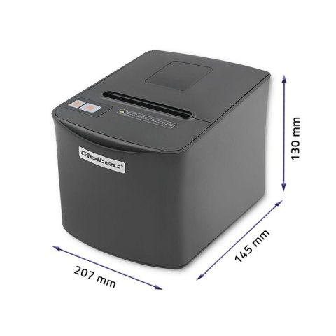 Qoltec Drukarka paragonowa RTP-0256 | bonowa | termiczna | High Speed | 203 dpi | USB