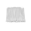 Qoltec Opaski zaciskowe wielorazowe/trytki | 7.2*300mm | Nylon66 UV | Białe