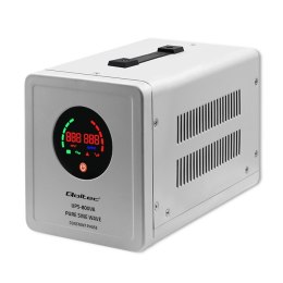 Qoltec Zasilacz awaryjny UPS 800VA/560 | Przetwornica 12/230V z AVR | SF | Sinus