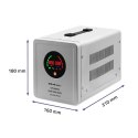 Qoltec Zasilacz awaryjny UPS 800VA/560 | Przetwornica 12/230V z AVR | SF | Sinus