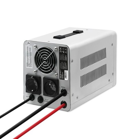 Qoltec Zasilacz awaryjny UPS 800VA/560 | Przetwornica 12/230V z AVR | SF | Sinus